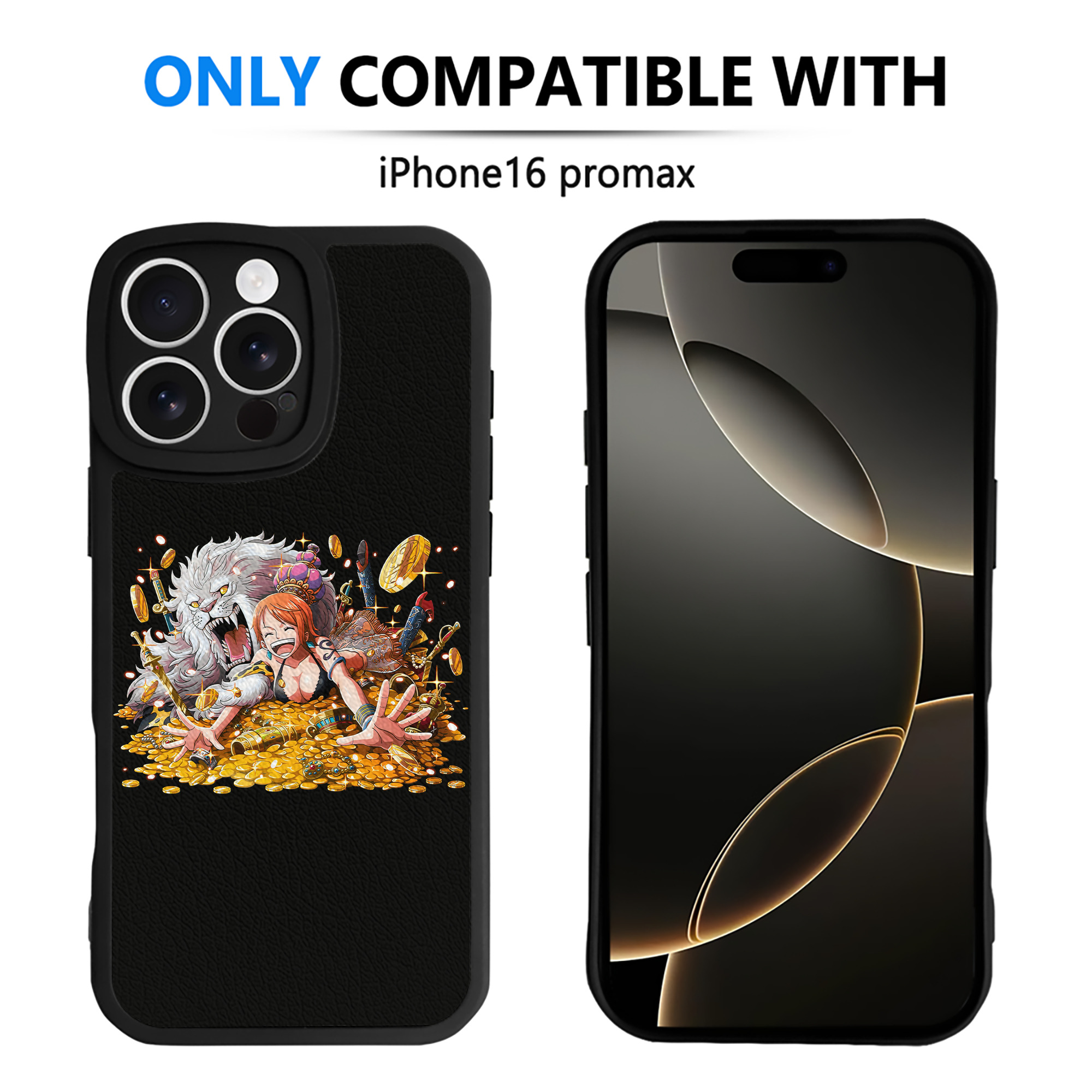 （画像用） ワンピース ナミ ONE PIECE Nami 【iPhone 16シリーズ対応】シリコンスマホケース（レザー調） 材質：シリコン